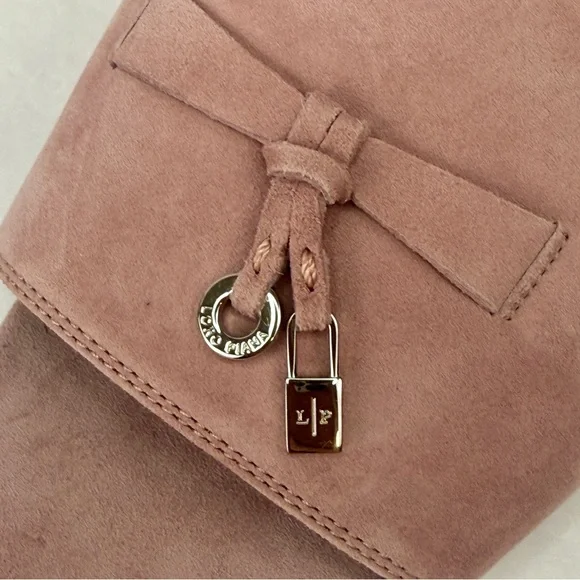 SOLD! NWT Loro Piana Summer Charms Flats Sandal Pink Suede Slide - Picture 7 of 7